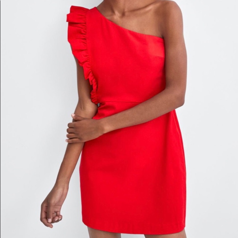 XS red Zara dress